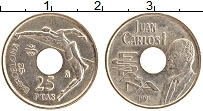 Продать Монеты Испания 25 песет 1990 Латунь