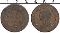 Продать Монеты Франция 1 десим 1796 Медь