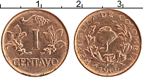 Продать Монеты Колумбия 1 сентаво 1973 сталь с медным покрытием