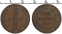 Продать Монеты Гаити 2 сантима 1846 Медь