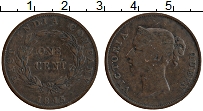 Продать Монеты Британская Индия 1 цент 1845 Медь