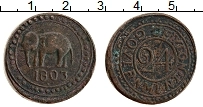 Продать Монеты Цейлон 24 стивера 1803 Медь