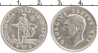 Продать Монеты ЮАР 1 шиллинг 1952 Серебро
