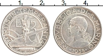 Продать Монеты Сан-Марино 5 лир 1935 Серебро