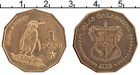 Продать Монеты Галапагосские острова 1 доллар 2008 Медно-никель
