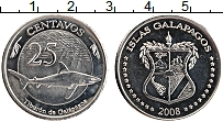 Продать Монеты Галапагосские острова 25 сентаво 2008 Медно-никель