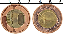Продать Монеты Галапагосские острова 10 пиза 2008 Биметалл