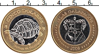 Продать Монеты Галапагосские острова 5 долларов 2008 Биметалл