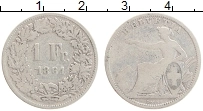Продать Монеты Швейцария 1 франк 1860 Серебро