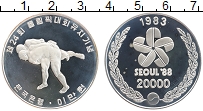 Продать Монеты Южная Корея 20000 вон 1983 Серебро