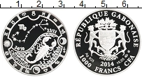 Продать Монеты Габон 1000 франков 2014 Серебро