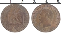 Продать Монеты Франция 5 сентим 1863 Бронза