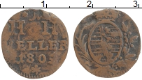 Продать Монеты Саксен-Хильдбургхаузен 1 геллер 1788 Медь
