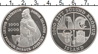 Продать Монеты Исландия 1000 крон 2000 Серебро
