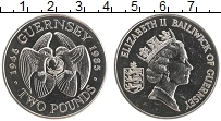 Продать Монеты Гернси 2 фунта 1985 Медно-никель
