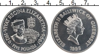 Продать Монеты Гернси 5 фунтов 1996 Медно-никель