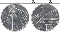 Продать Монеты Сан-Марино 1 лира 1990 Алюминий