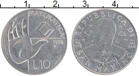 Продать Монеты Сан-Марино 10 лир 1998 Алюминий