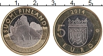 Продать Монеты Финляндия 5 евро 2014 Биметалл