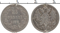 Продать Монеты 1855 – 1881 Александр II 25 пенни 1873 Серебро