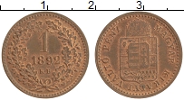 Продать Монеты Венгрия 1 крейцер 1892 Медь