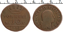 Продать Монеты Сицилия 10 торнеси 1798 Медь
