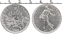 Продать Монеты Франция 5 франков 1965 Серебро