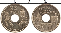 Продать Монеты Испания 25 песет 1999 