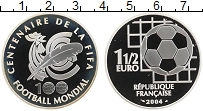 Продать Монеты Франция 1 1/2 евро 2004 Серебро