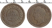 Продать Монеты Монако 1 десим 1838 Медь