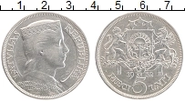 Продать Монеты Латвия 5 лат 1932 Серебро