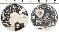 Продать Монеты Португалия 200 эскудо 1991 Серебро