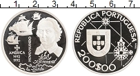 Продать Монеты Португалия 200 эскудо 1993 Серебро