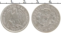 Продать Монеты Чили 20 сентаво 1878 Серебро