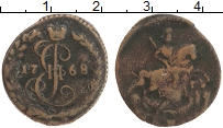 Продать Монеты 1762 – 1796 Екатерина II 1 деньга 1768 Медь