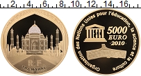 Продать Монеты Франция 5000 евро 2010 Золото