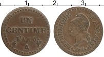 Продать Монеты Франция 1 сентим 0 Медь
