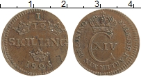 Продать Монеты Швеция 1/12 скиллинга 1825 Медь