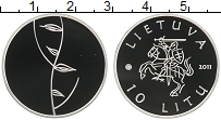 Продать Монеты Литва 10 лит 2011 Серебро