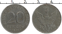 Продать Монеты Польша 20 пфеннигов 1918 Цинк