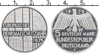 Продать Монеты ФРГ 5 марок 1975 Серебро