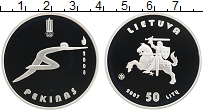 Продать Монеты Литва 50 лит 2007 Серебро