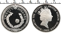 Продать Монеты Виргинские острова 20 долларов 1985 Серебро