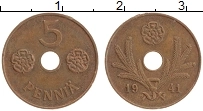 Продать Монеты Финляндия 5 пенни 1941 Медь