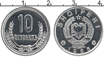 Продать Монеты Албания 10 киндарка 1988 Алюминий