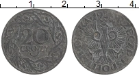 Продать Монеты Польша 20 грош 1923 Цинк