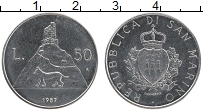Продать Монеты Сан-Марино 50 лир 1987 Медно-никель