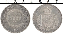 Продать Монеты Бразилия 2000 рейс 1855 Серебро