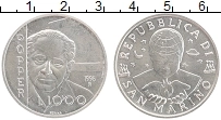 Продать Монеты Сан-Марино 1000 лир 1996 Серебро