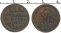 Продать Монеты Брауншвайг-Вольфенбюттель 1 пфенниг 1769 Медь